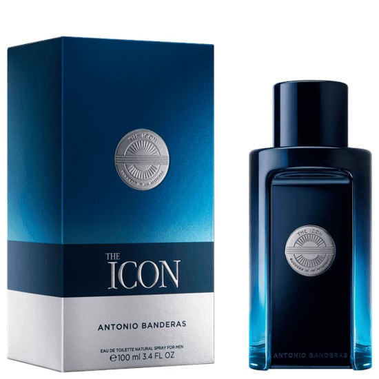 EDT The Icon Antonio Banderas Perfume Masculino 100 ml Menor preço em EDT The Icon Antonio Banderas Perfume Masculino 100 ml