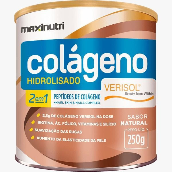 Colágeno Hidrolisado 2 em 1 Verisol em Pó - 250g - Maxinutri Menor preço em Colágeno Hidrolisado 2 em 1 Verisol em Pó - 250g - Maxinutri