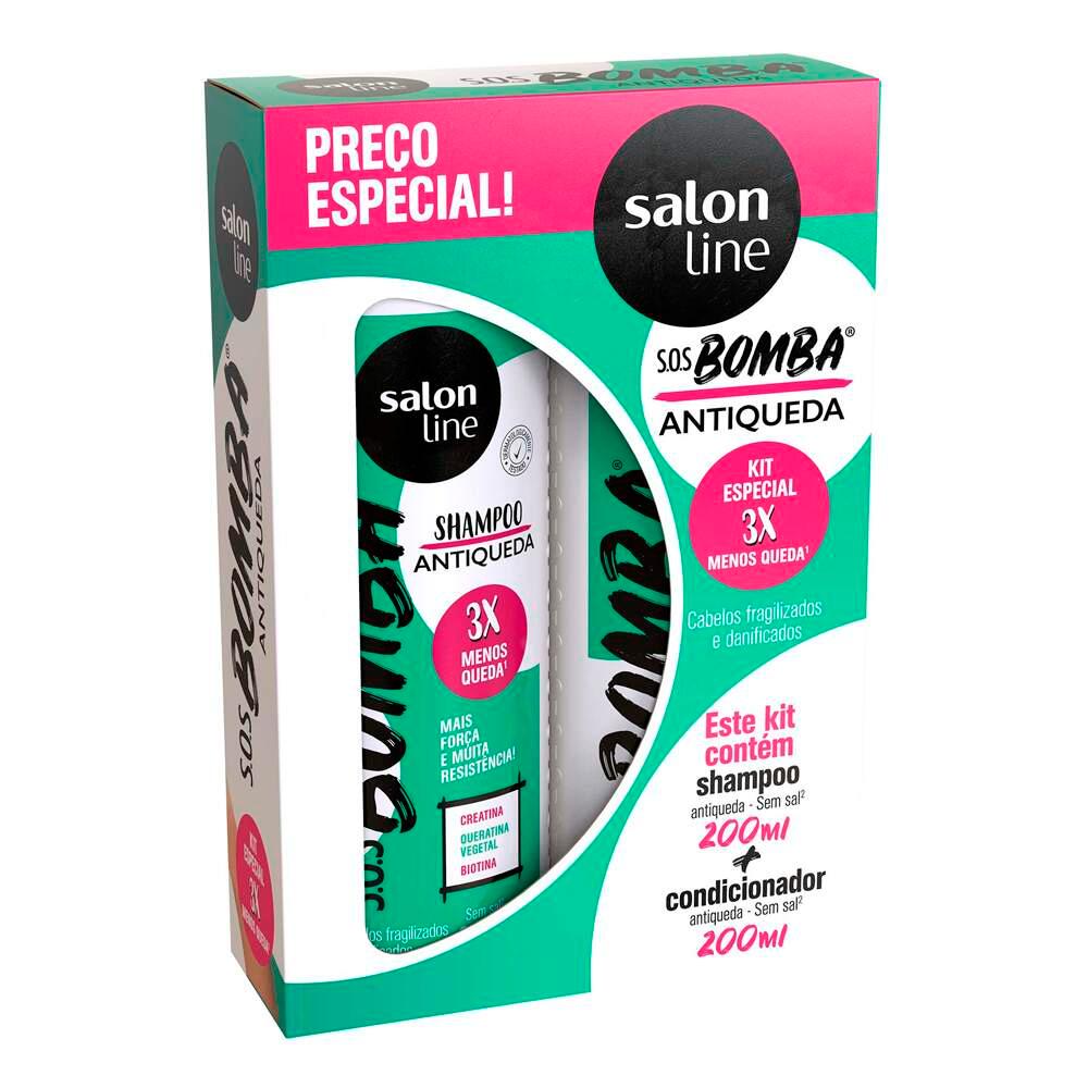 Kit Shampoo + Condicionador Bomba Antiqueda Salon Line 200Ml é boa?