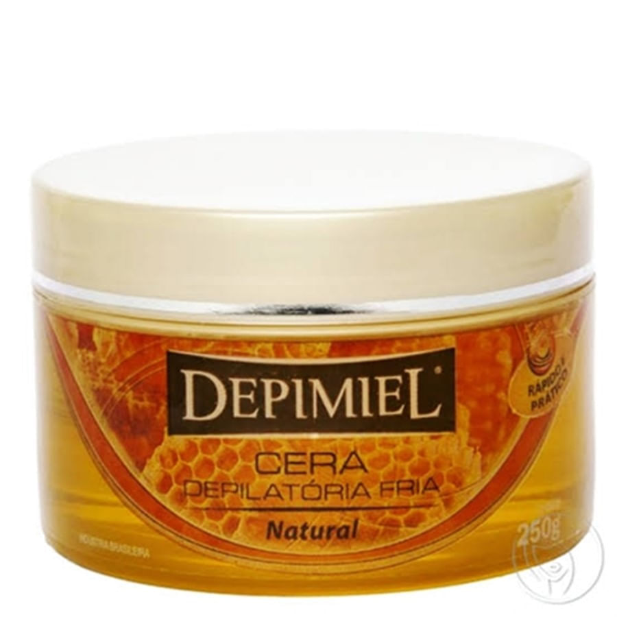 CERA DEPILATÓRIA FRIA NATURAL 250G DEPIMIEL