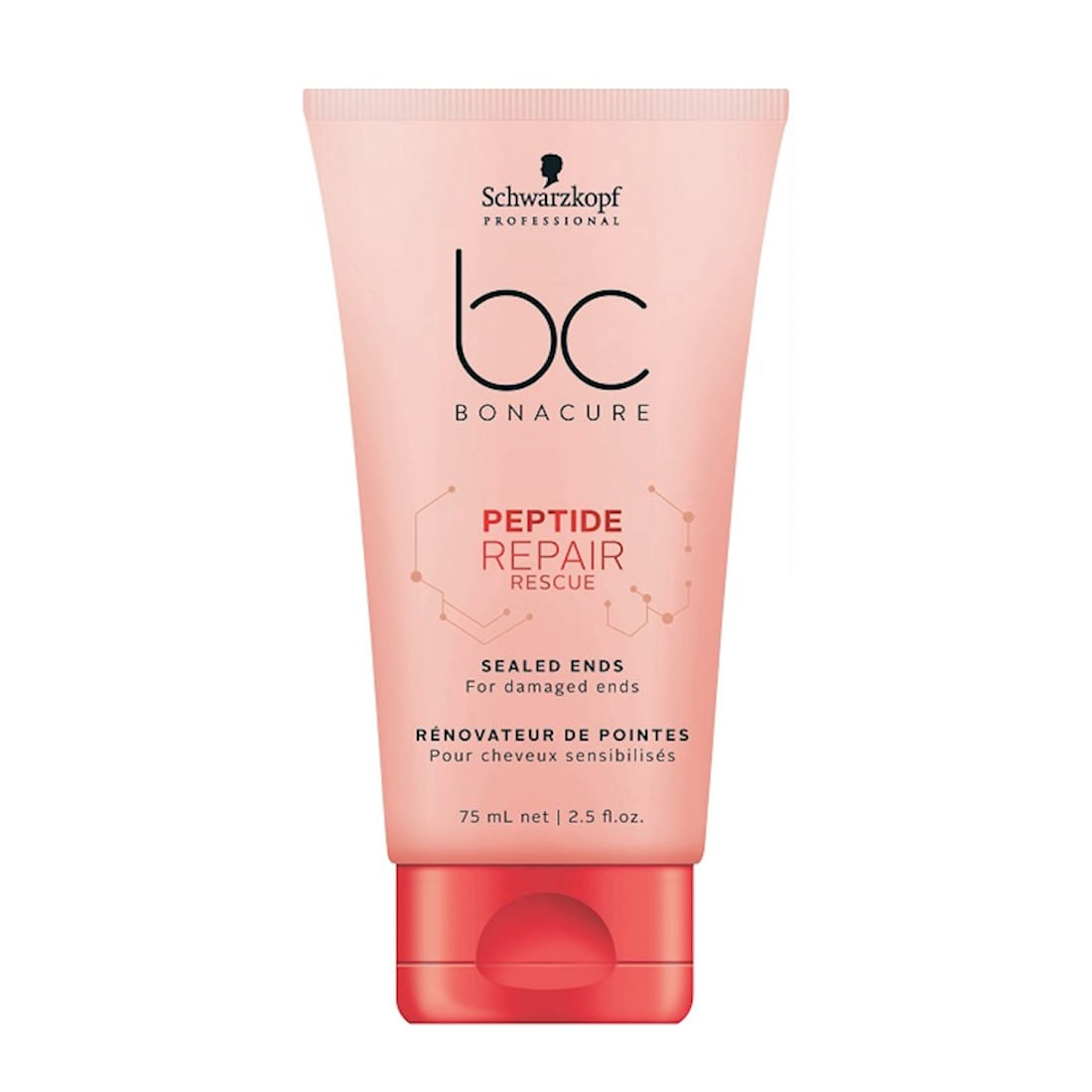 REPARADOR DE PONTAS SCHWARZKOPF BC PEPTIDE REPAIR RESCUE SEALED ENDS 75ML