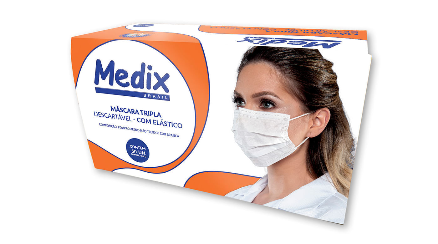 Máscara Descartável Tripla Branca Medix C/ Clip Nasal 50 Unid é boa?
