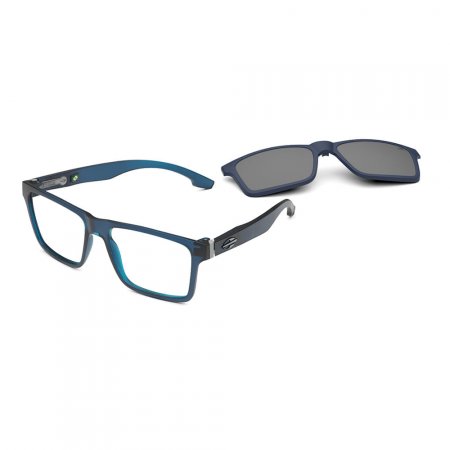 Óculos de grau mormaii swap ng azul escuro translucido fosco