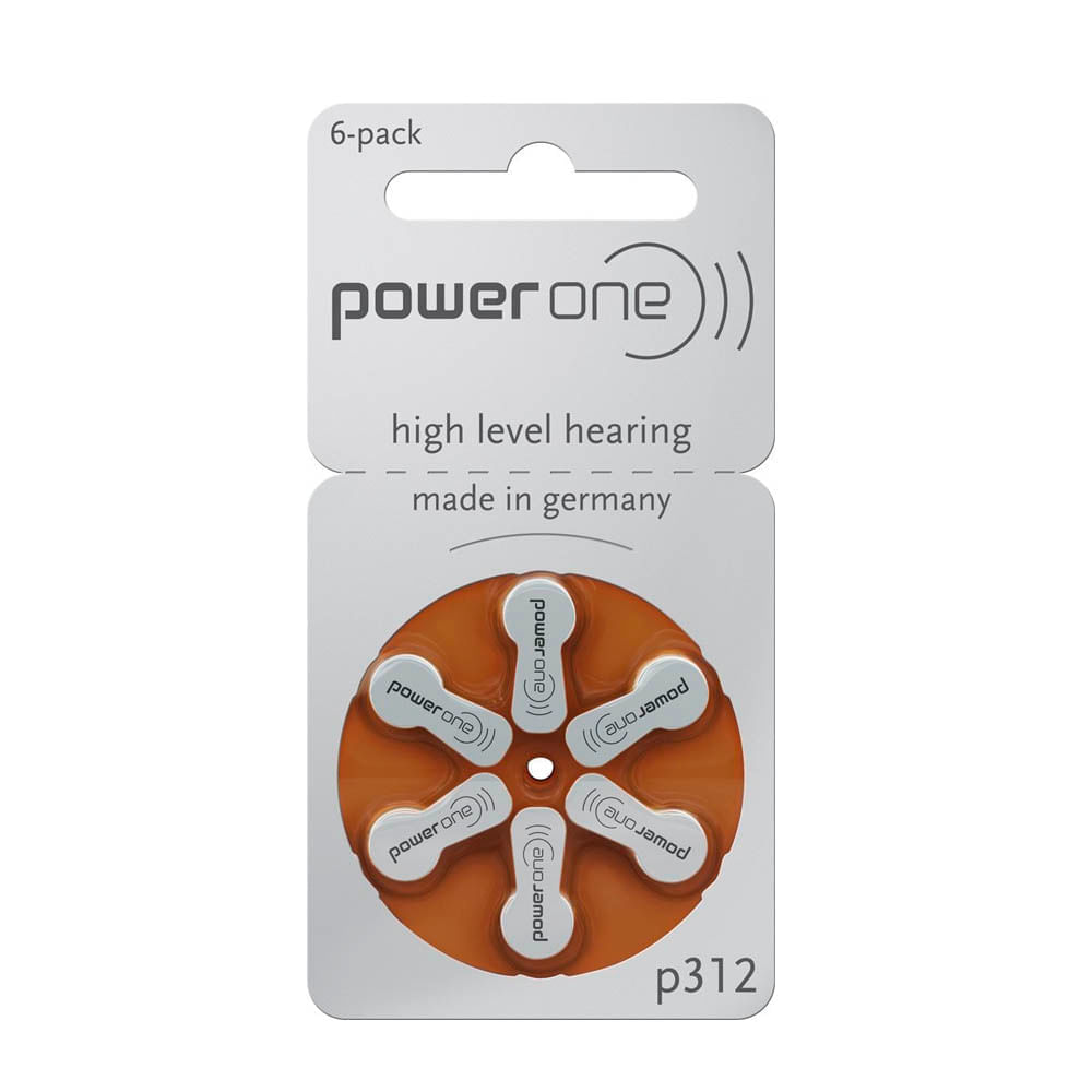 Bateria p/ Aparelho Auditivo Power One P-312 Menor preço em Bateria p/ Aparelho Auditivo Power One P-312