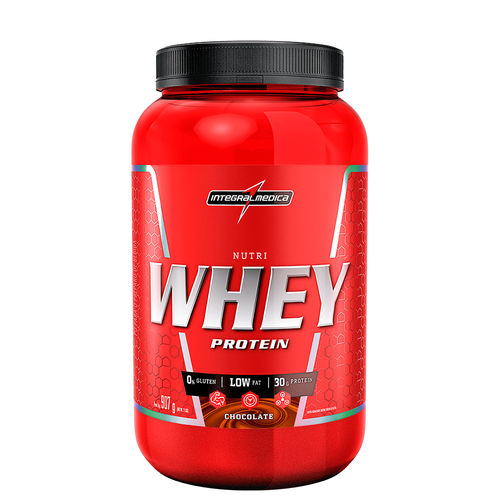 Nutri Whey Protein Integralmédica Sabor Chocolate com 907g Menor preço em Nutri Whey Protein Integralmédica Sabor Chocolate com 907g