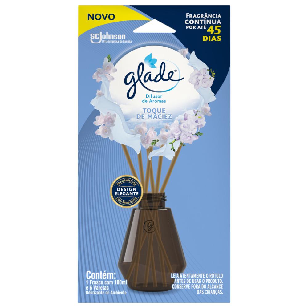 Difusor de Ambiente Glade Toque de Maciez 100ml Menor preço em Difusor de Ambiente Glade Toque de Maciez 100ml