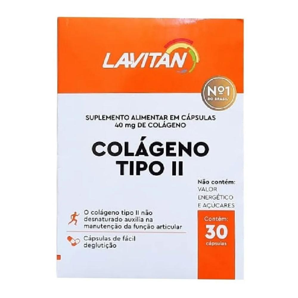Lavitan Colágeno Tipo II 40mg 30 Cápsulas Menor preço em Lavitan Colágeno Tipo II 40mg 30 Cápsulas