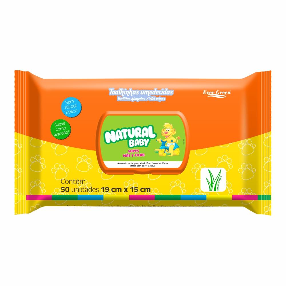 Toalha Umedecida Natural Baby Wipes Mãe E Filho 50 Unidades Menor preço em Toalha Umedecida Natural Baby Wipes Mãe E Filho 50 Unidades