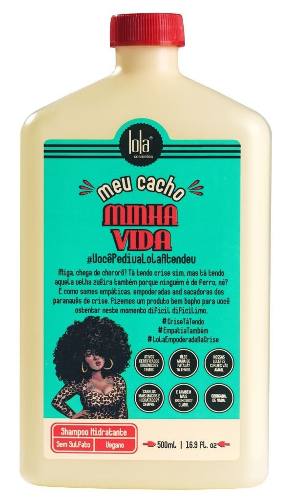 Meu Cacho Minha Vida Lola Cosmetics - Shampoo 500ml Menor preço em Meu Cacho Minha Vida Lola Cosmetics - Shampoo 500ml