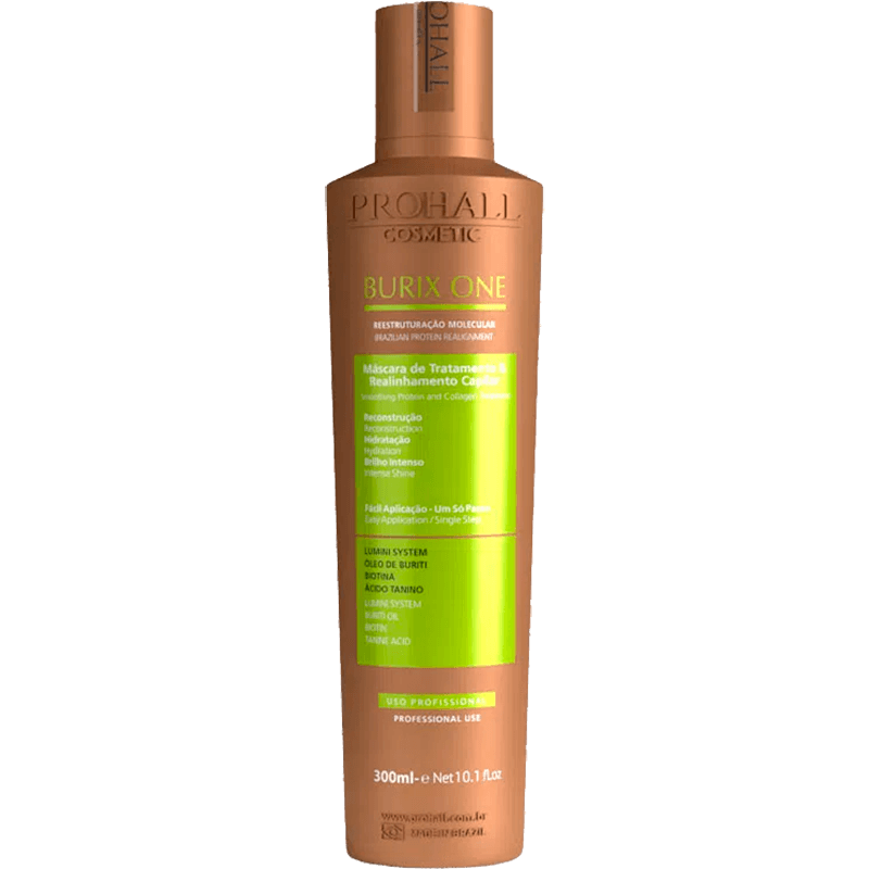 Prohall Cosmetic Burix One - Escova Progressiva Vegana Reestruturação Molecular 300ml é ruim? Prohall Cosmetic Burix One - Escova Progressiva Vegana Reestruturação Molecular 300ml é boa?