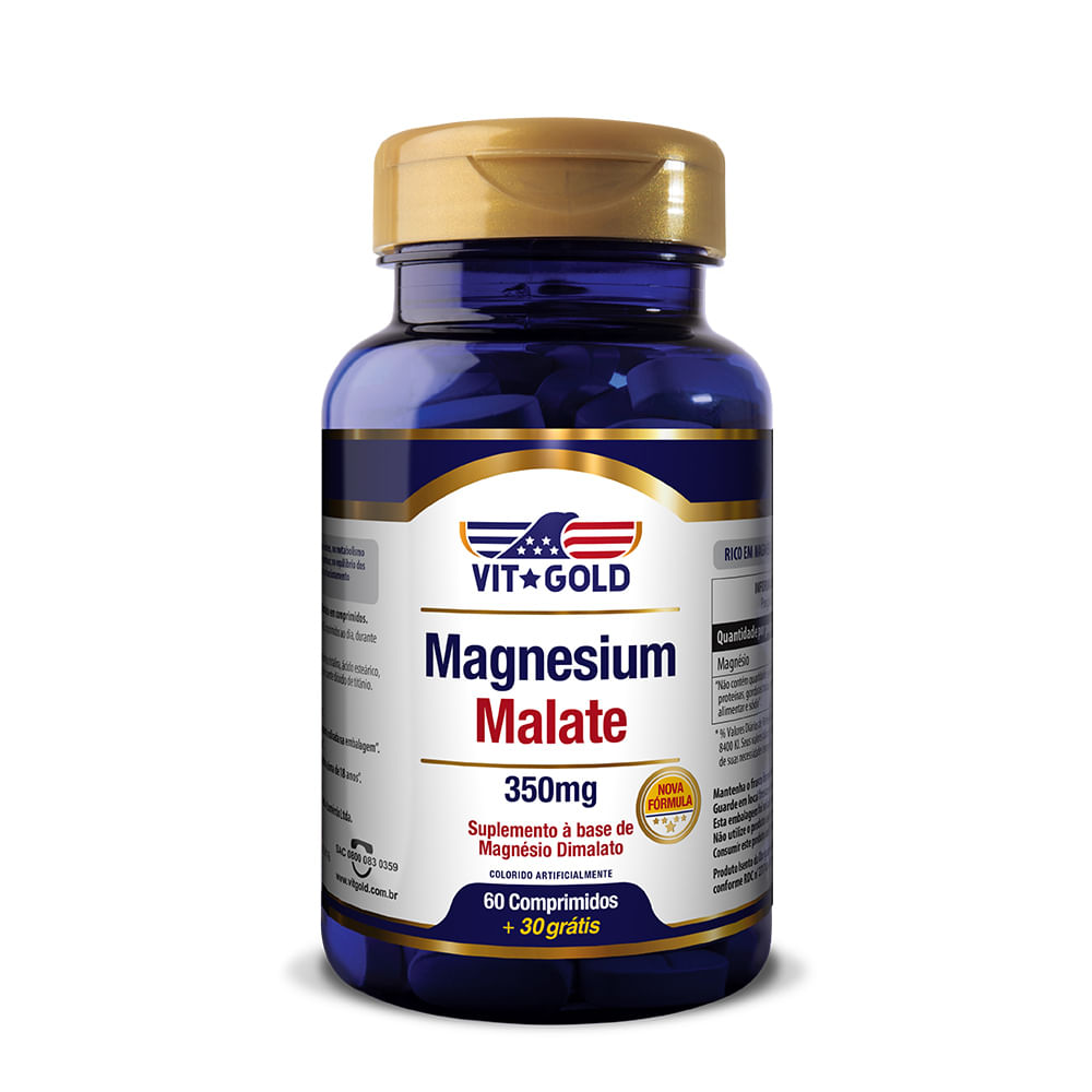 Magnesio Dimalato 350mg Vitgold 60 Comp é ruim? Magnesio Dimalato 350mg Vitgold 60 Comp é boa?