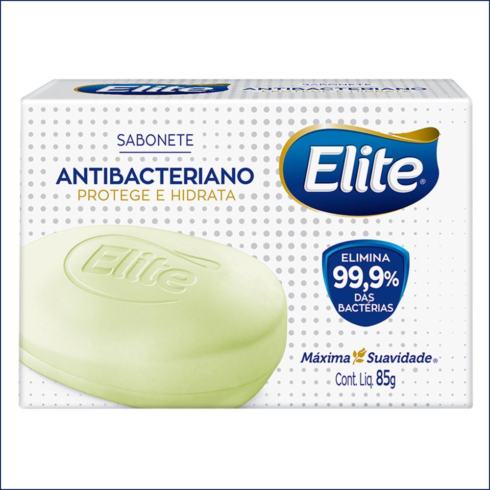 Sabonete Barra Elite Antibacteriano 85G Menor preço em Sabonete Barra Elite Antibacteriano 85G