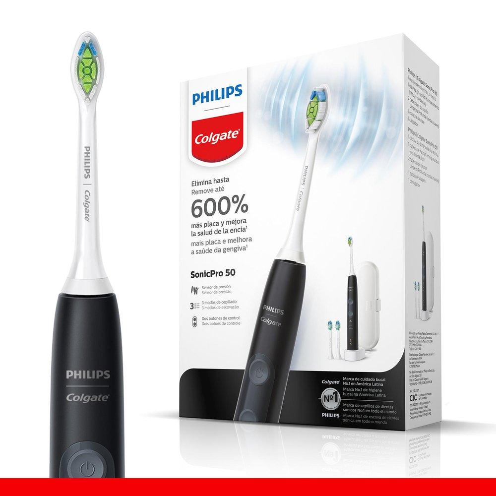 Escova de Dente Elétrica Philips Colgate SonicPro 50 Menor preço em Escova de Dente Elétrica Philips Colgate SonicPro 50