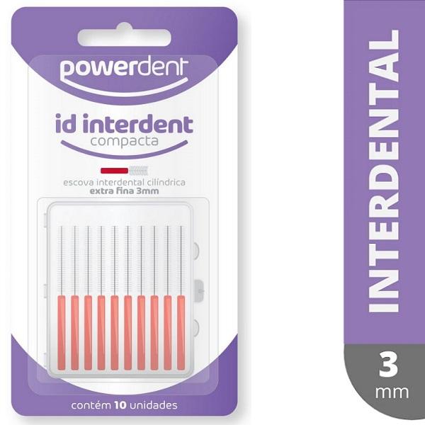 Escova Interdental Powerdent Cilindrica 3MM 10 Unidades 1236 Menor preço em Escova Interdental Powerdent Cilindrica 3MM 10 Unidades 1236