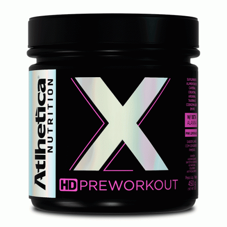 X HD Pre Workout Pink Lemonade  450g - Atlhetica