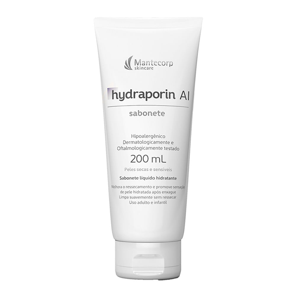 Sabonete Líquido Facial Hydraporin AI Mantecorp Peles Secas e Sensíveis com 200ml Menor preço em Sabonete Líquido Facial Hydraporin AI Mantecorp Peles Secas e Sensíveis com 200ml