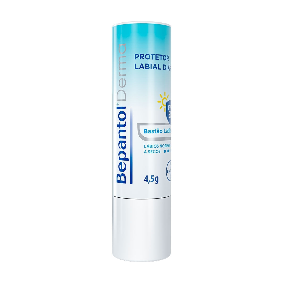 Protetor Labial Diário Bepantol Derma FPS50 4,5g Menor preço em Protetor Labial Diário Bepantol Derma FPS50 4,5g