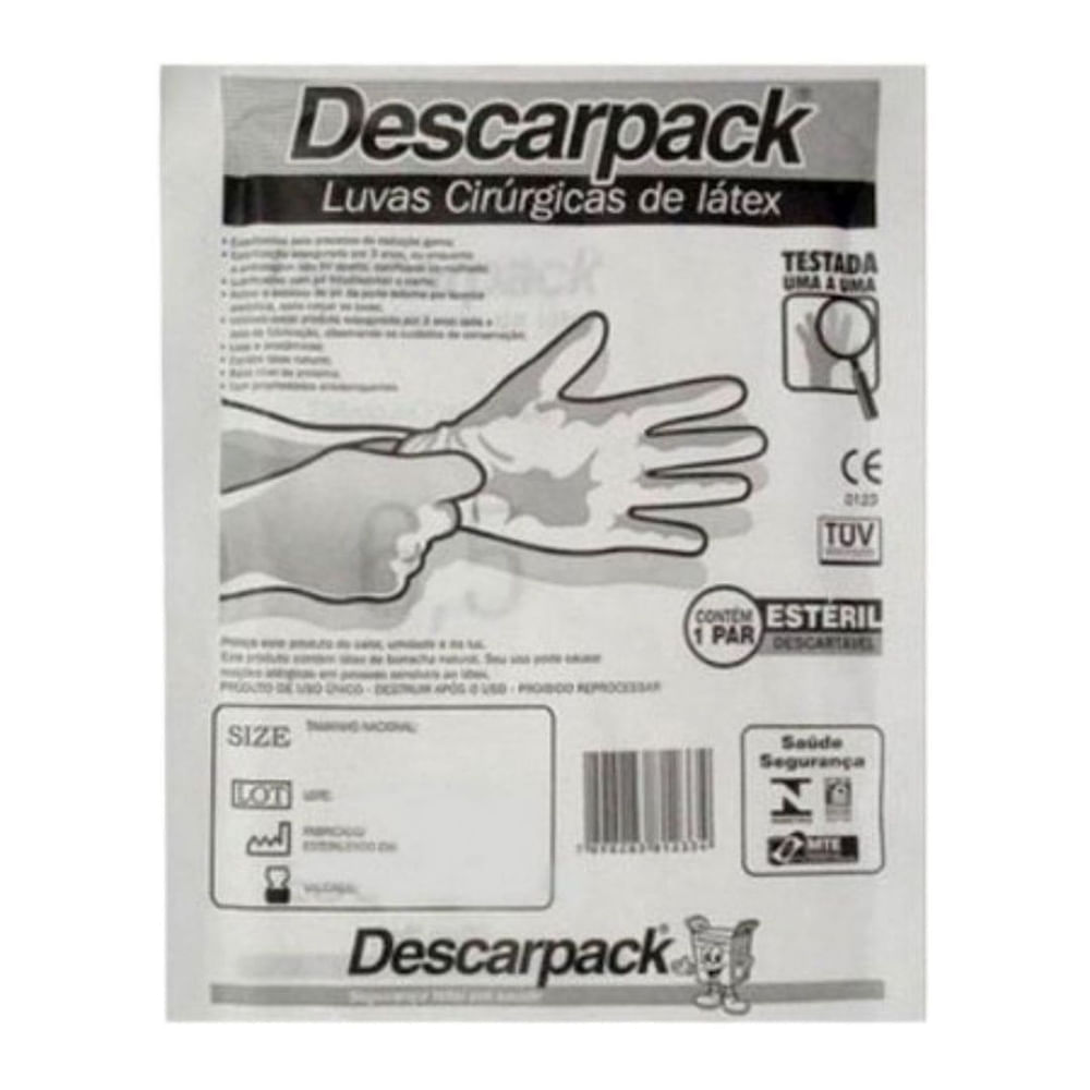 Luva Cirúrgica Estéril Com Pó 10 Pares Menor preço em Luva Cirúrgica Estéril Com Pó 10 Pares