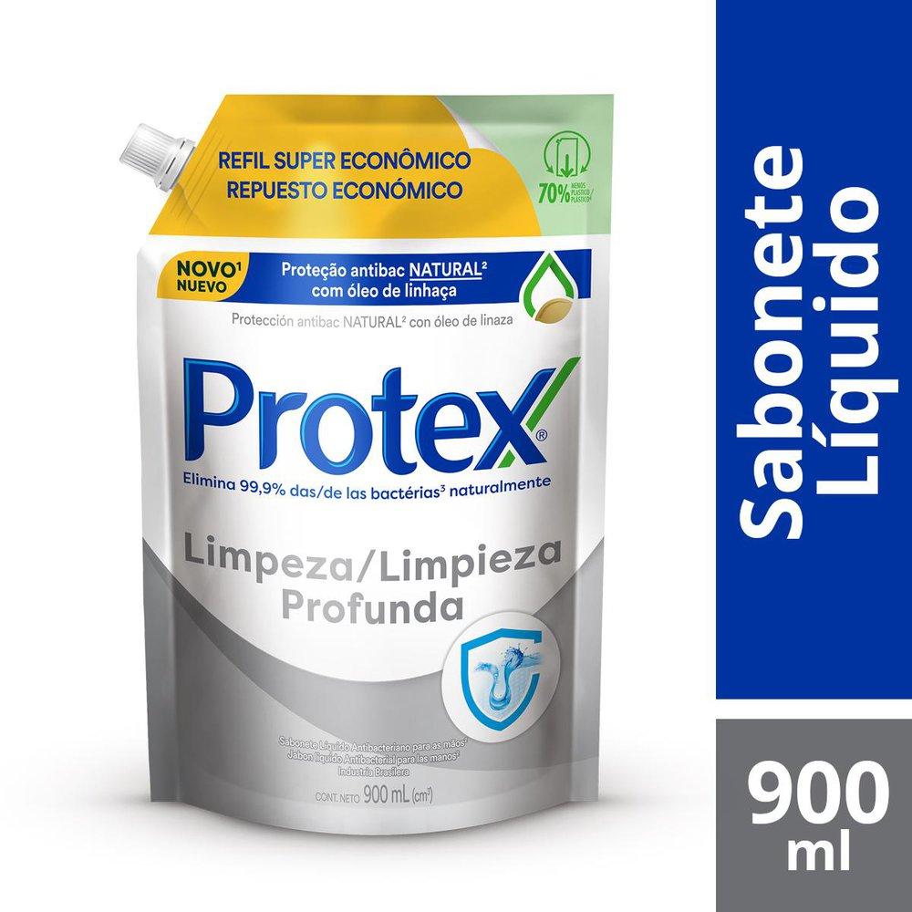Refil Sabonete Líquido Protex Limpeza Profunda 900ml Menor preço em Refil Sabonete Líquido Protex Limpeza Profunda 900ml