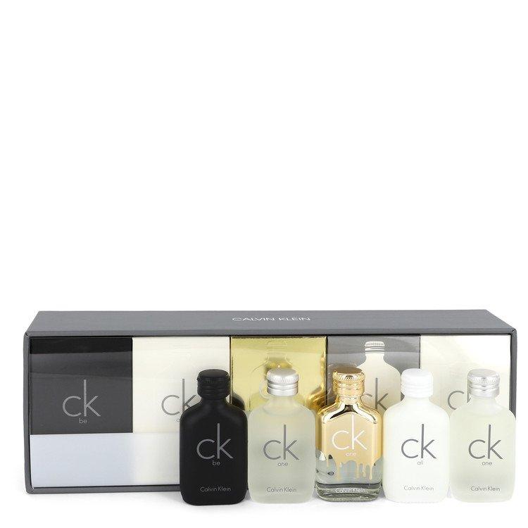 Col. Masc.Ck Calvin Klein CX.PRES. Deluxe Set inclui Two Plus one each of Be, One Gold and CK All all 9 ML Travel Size Mini's