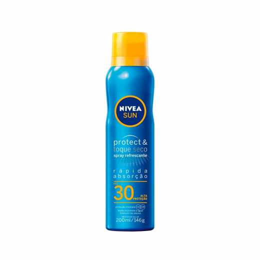 Protetor Solar Corporal Spray Nivea Sun Protect&Fresh FPS 30 com 200ml Menor preço em Protetor Solar Corporal Spray Nivea Sun Protect&Fresh FPS 30 com 200ml