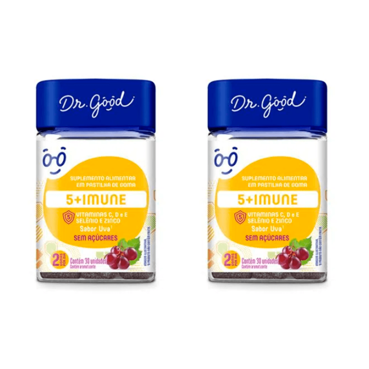 Kit 2 Suplemento Alimentar Dr. Good 5+ Imune Diet Com 30 Gom Menor preço em Kit 2 Suplemento Alimentar Dr. Good 5+ Imune Diet Com 30 Gom
