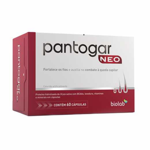 PANTOGAR NEO 60 Cápsulas - Biolab para fortalecimento capilar Menor preço em PANTOGAR NEO 60 Cápsulas - Biolab para fortalecimento capilar