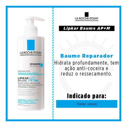 Lipikar Baume Ap+m 400ml Creme Hidratante - La Roche-posay Menor preço em Lipikar Baume Ap+m 400ml Creme Hidratante - La Roche-posay
