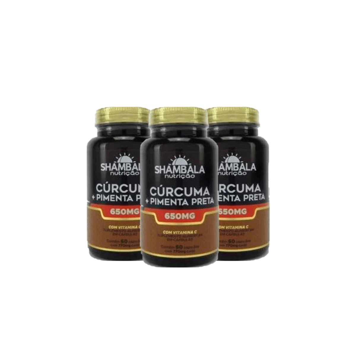 Combo 3x Cúrcuma com pimenta preta 60 cáps de 650mg-Shambala é ruim? Combo 3x Cúrcuma com pimenta preta 60 cáps de 650mg-Shambala é boa?