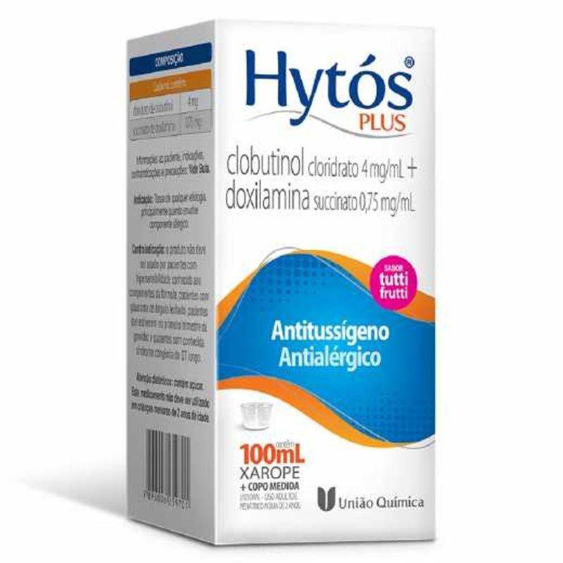 CLOBUTINOL+DOXILAMINA - HYTOS Plus Xarope 100ml Menor preço em CLOBUTINOL+DOXILAMINA - HYTOS Plus Xarope 100ml