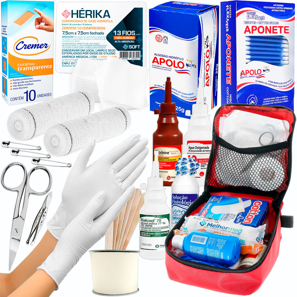 Kit de Primeiros Socorros e Sobrevivência 20 Peças Menor preço em Kit de Primeiros Socorros e Sobrevivência 20 Peças