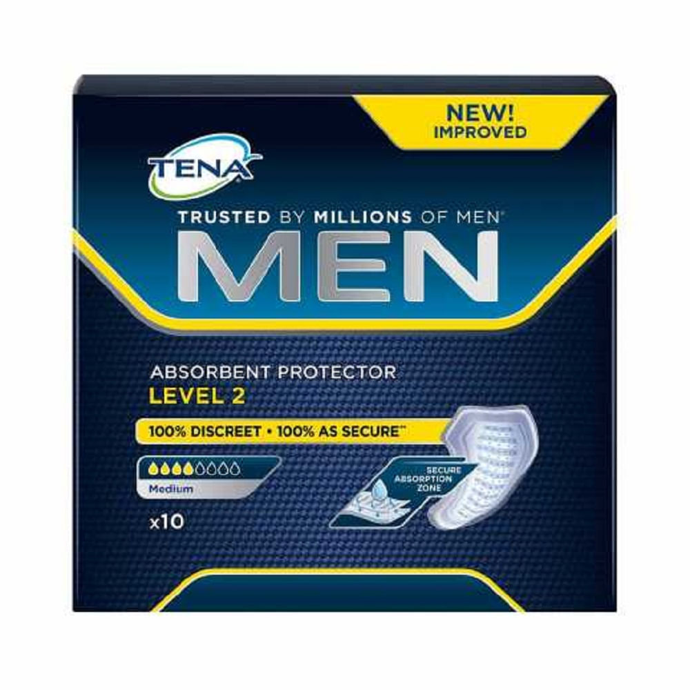 Absorvente Masculino Incontinência Urinária Tena Men C/10 Uni Menor preço em Absorvente Masculino Incontinência Urinária Tena Men C/10 Uni
