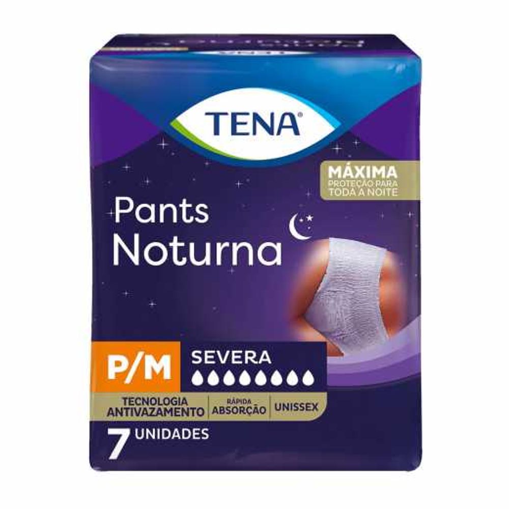 Roupa Íntima Descartável Tena Pants Noturno P/M 7 UNI é ruim? Roupa Íntima Descartável Tena Pants Noturno P/M 7 UNI é boa?