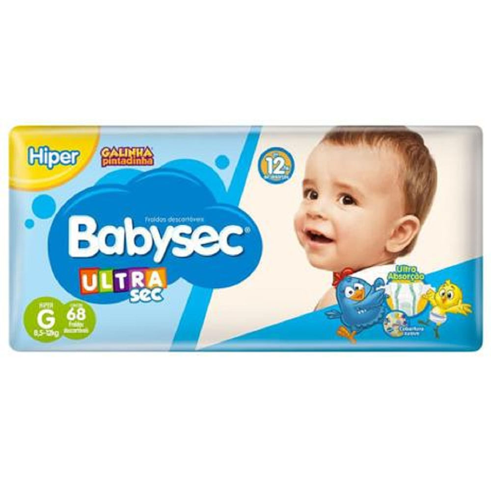 Fralda Babysec Sofyts Ultra Hiper G 2X68 Menor preço em Fralda Babysec Sofyts Ultra Hiper G 2X68