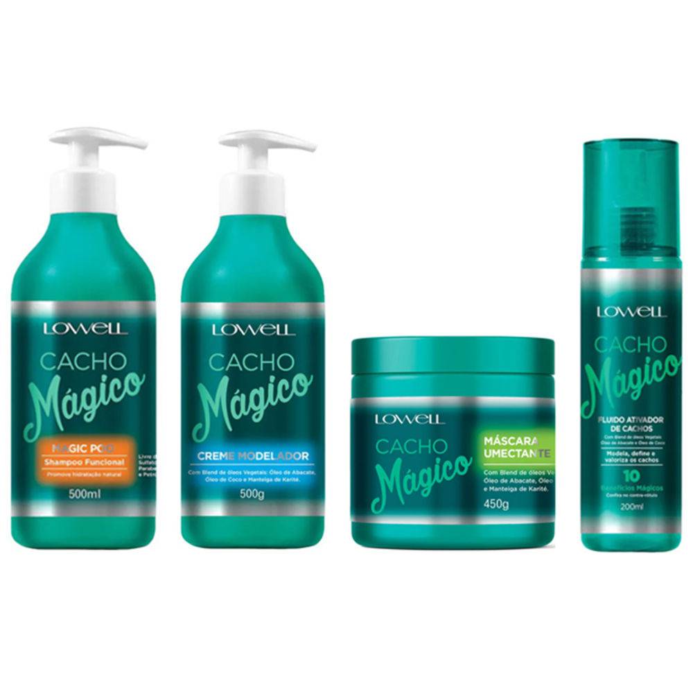 Lowell Cacho Magico Kit Com 4 Itens Menor preço em Lowell Cacho Magico Kit Com 4 Itens