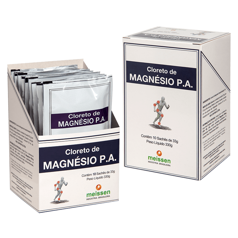 Cloreto de Magnésio P.A. 500mg 10 Sachês 33g Meissen Menor preço em Cloreto de Magnésio P.A. 500mg 10 Sachês 33g Meissen