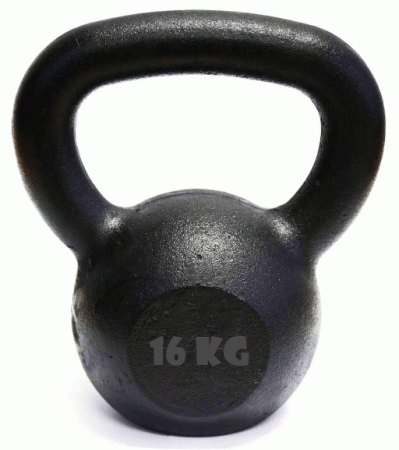Kettlebell Pintado 16 Kg Crossfit Treinamento Funcional Musculação