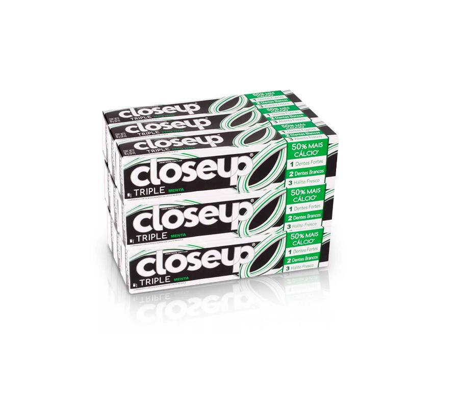 Creme Dental Close up Triple Menta Verde 70g 12 Unidades Menor preço em Creme Dental Close up Triple Menta Verde 70g 12 Unidades