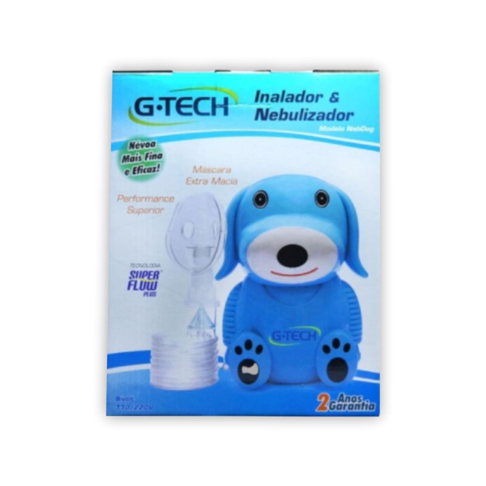 Inalador Infantil NebDog Azul G-Tech Menor preço em Inalador Infantil NebDog Azul G-Tech