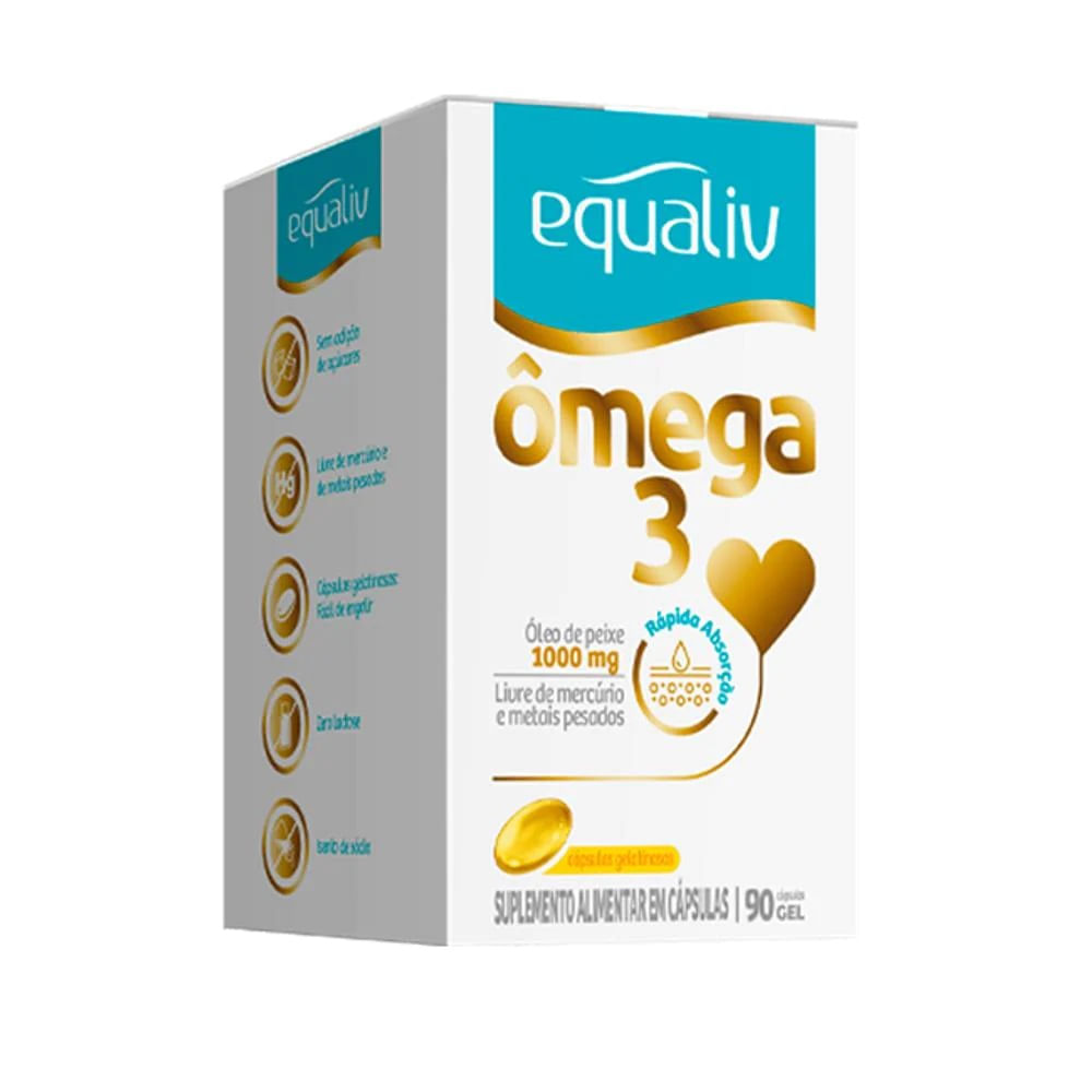 Ômega 3 1000mg Livre de Metais Pesados (90 Cáps) - Equaliv é ruim? Ômega 3 1000mg Livre de Metais Pesados (90 Cáps) - Equaliv é boa?