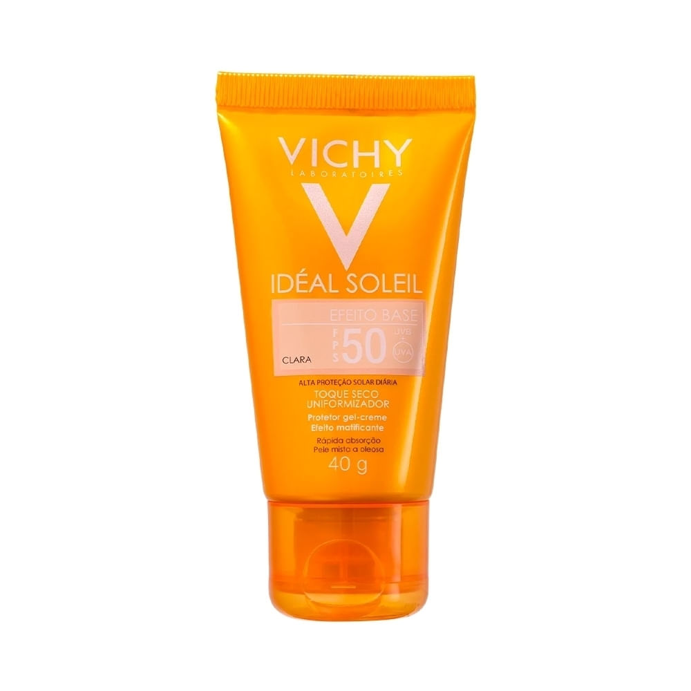 Ideal Solei Efeito Base Protetor Solar Fps50 Clara 40g Menor preço em Ideal Solei Efeito Base Protetor Solar Fps50 Clara 40g