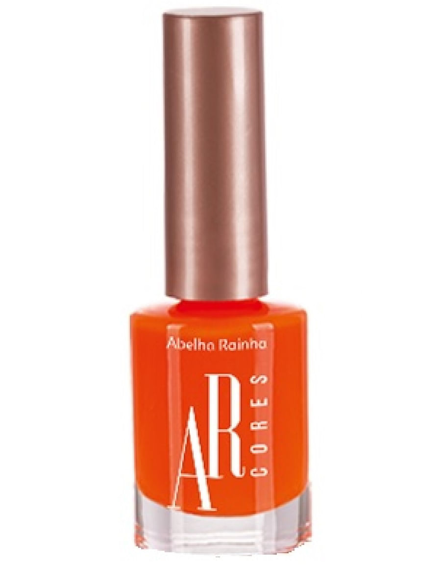 ESMALTE FOSCO LARANJA NEON AR CORES ABELHA RAINHA 10ML