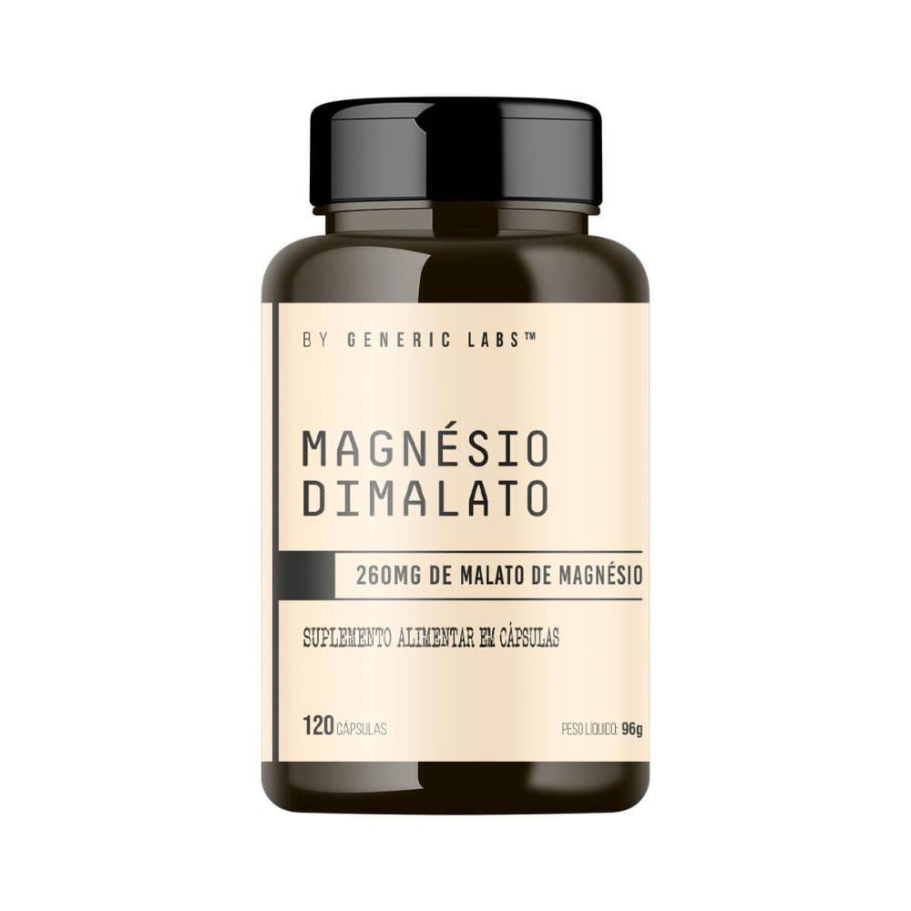 Magnésio Dimalato 120 Cápsulas Generic Labs Menor preço em Magnésio Dimalato 120 Cápsulas Generic Labs