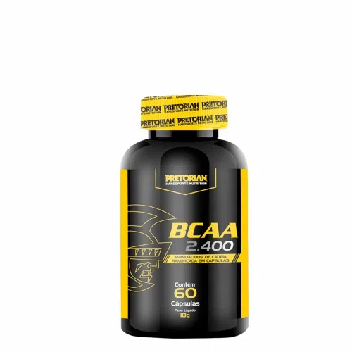 BCAA 2400 Aminoácidos Nutrition Pretorian - 60 Cápsulas Menor preço em BCAA 2400 Aminoácidos Nutrition Pretorian - 60 Cápsulas