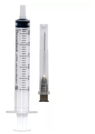 Seringa 5ml Luer Slip Descartável Com Agulha Menor preço em Seringa 5ml Luer Slip Descartável Com Agulha