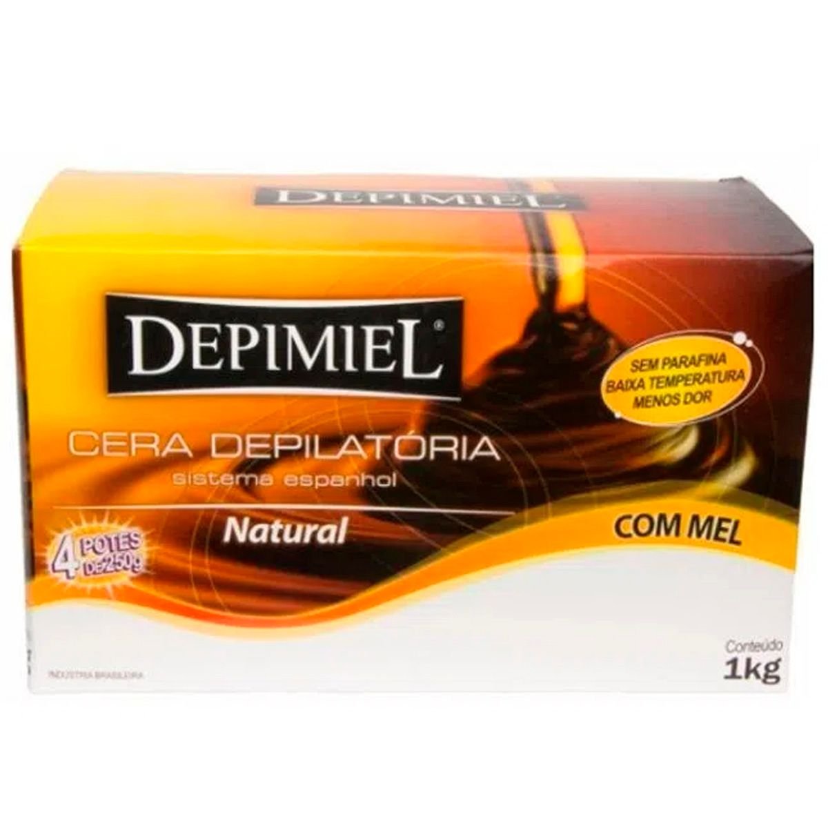 Cera Depilatória Depimiel Natural Sistema Espanhol 1kg Menor preço em Cera Depilatória Depimiel Natural Sistema Espanhol 1kg