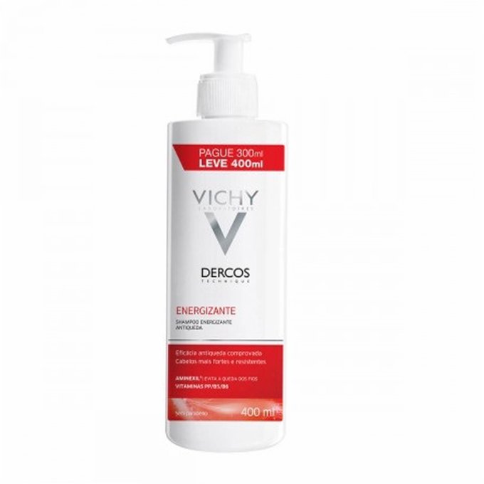 Dercos Shampoo Energizante - Antiqueda - 400ml Menor preço em Dercos Shampoo Energizante - Antiqueda - 400ml