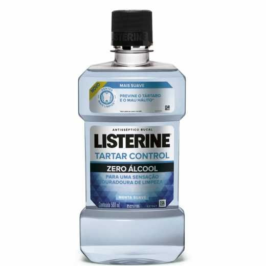 Antisséptico Bucal Listerine Tartar Control Zero 500ml Menor preço em Antisséptico Bucal Listerine Tartar Control Zero 500ml