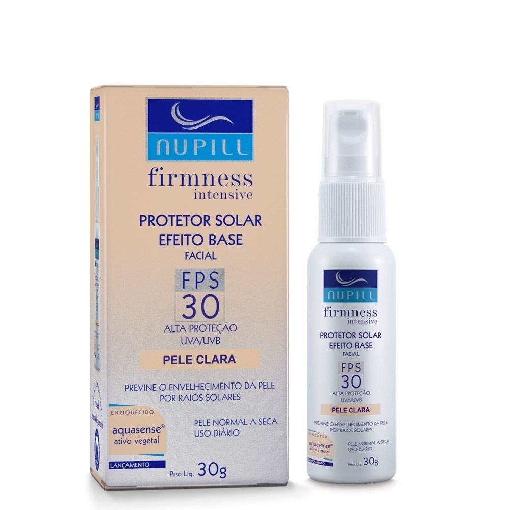 Protetor Solar Nupill Facial Efeito Base Clara 30g. Menor preço em Protetor Solar Nupill Facial Efeito Base Clara 30g.