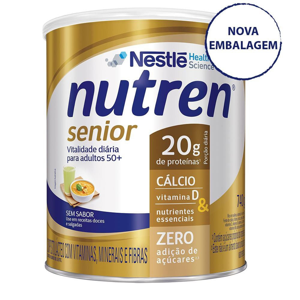 Suplemento Alimentar Nestlé Nutren Senior 740g Menor preço em Suplemento Alimentar Nestlé Nutren Senior 740g